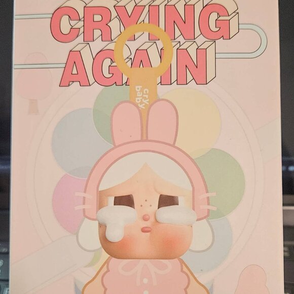 NWT Authentic POP MART Crybaby Crying Again Plush Series I'LL BRING YOU A FLOWE - Picture 2 of 3